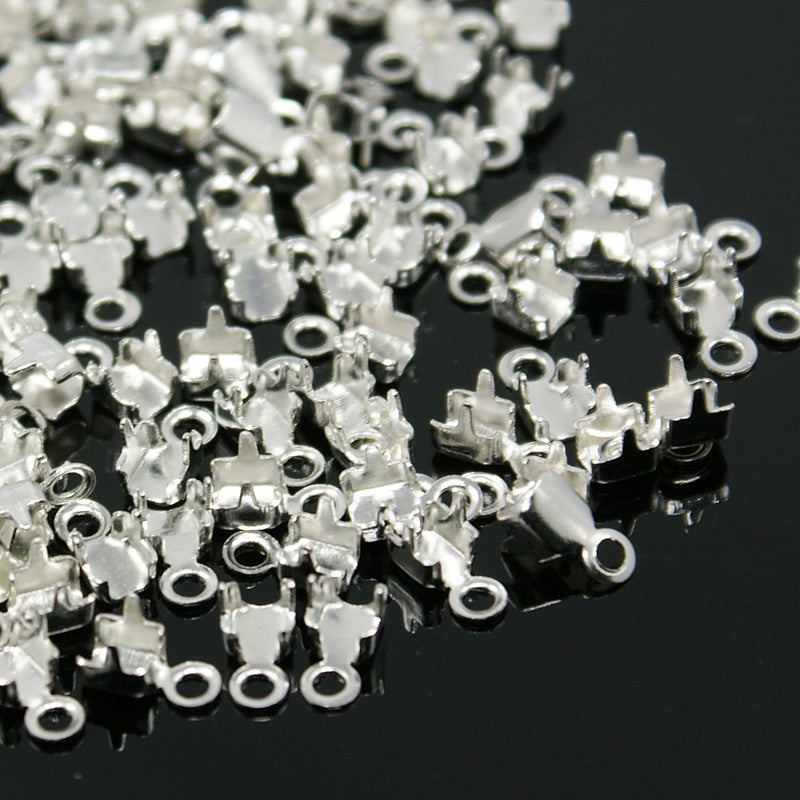 Cup Chain Ends Suit 2mm Silver 10pcs – Heart Bead Studio